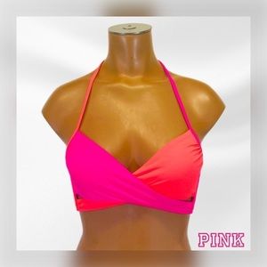 👙VS PINK || Body Wrap Halter Bikini Top-